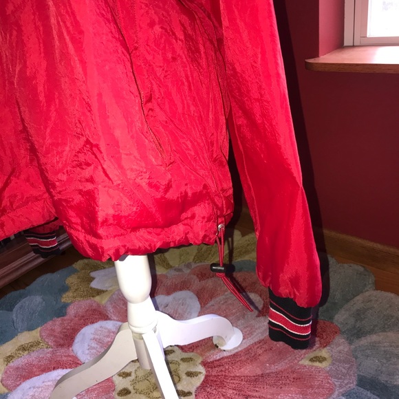 Mens Vintage Red Champion Windbreaker Size Large - Picture 4 of 6